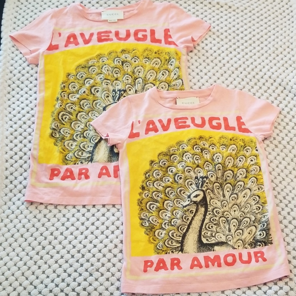 Gucci Kids "L’Aveugle Par Amour" T-shirt Sz 6